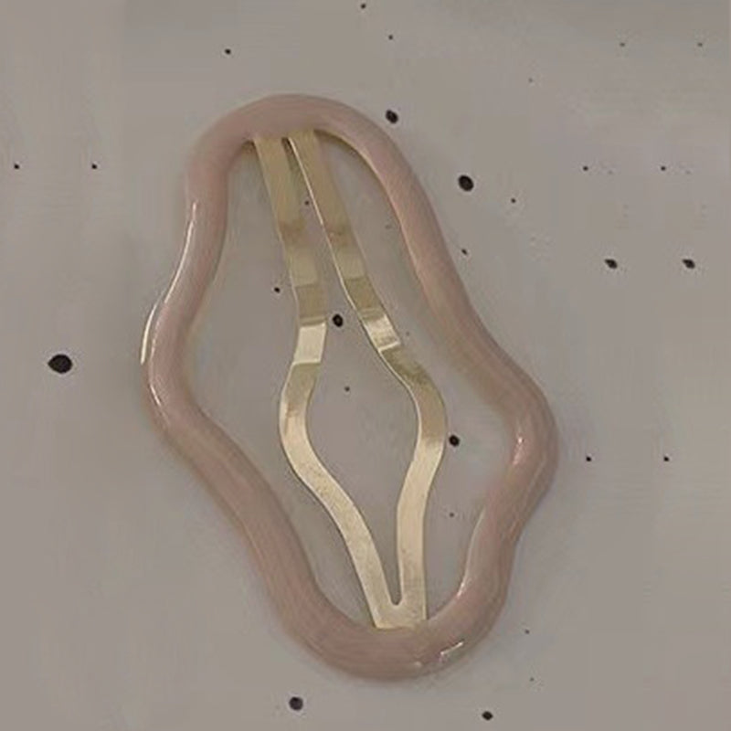 Cloud-Shaped Cutout Broken Hair Clip