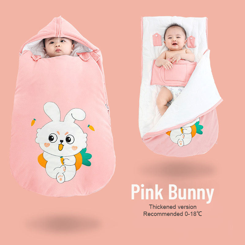 Children's Cute Winter One-Piece Sleeping Bag