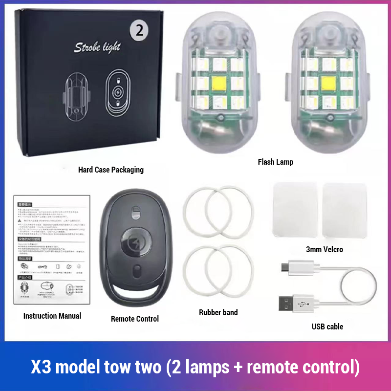 Wireless Remote Control Flash Warning Light