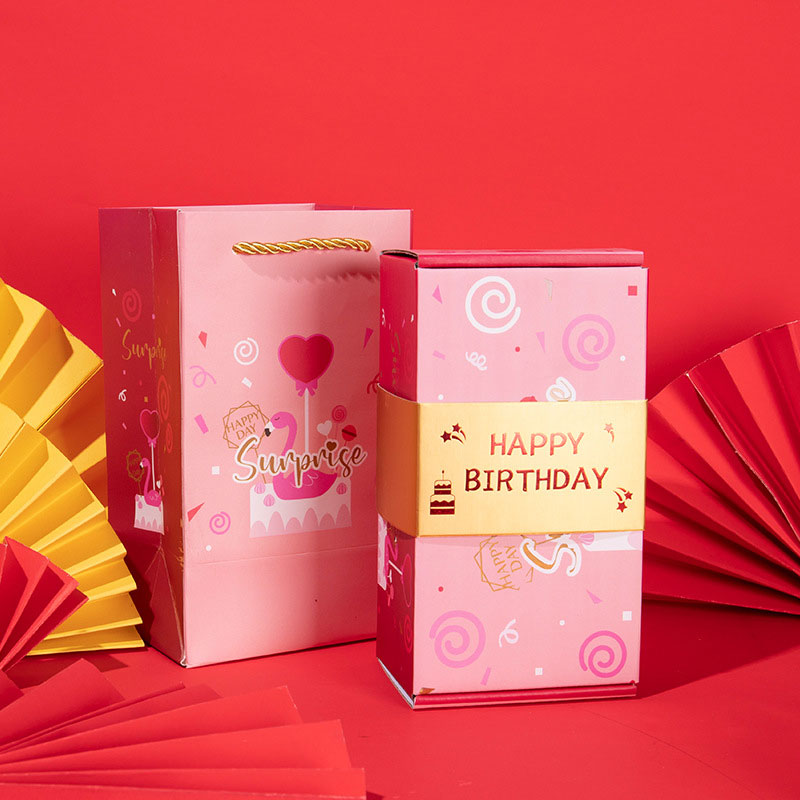Folding Bouncing Red Envelope Gift Box