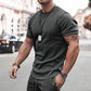 Men's Summer Short Sleeve Shorts Set