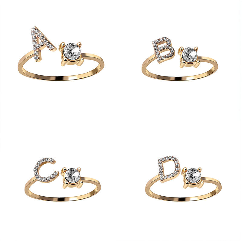 Adjustable Letter Ring