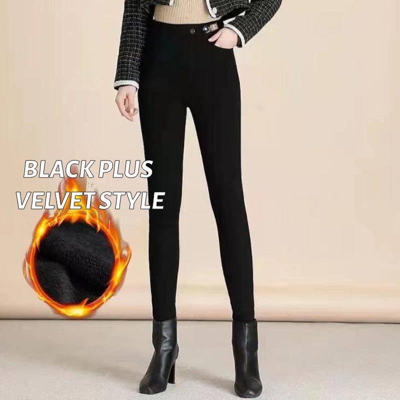 Extra Thick Plush Slim Fit Stretch Pants