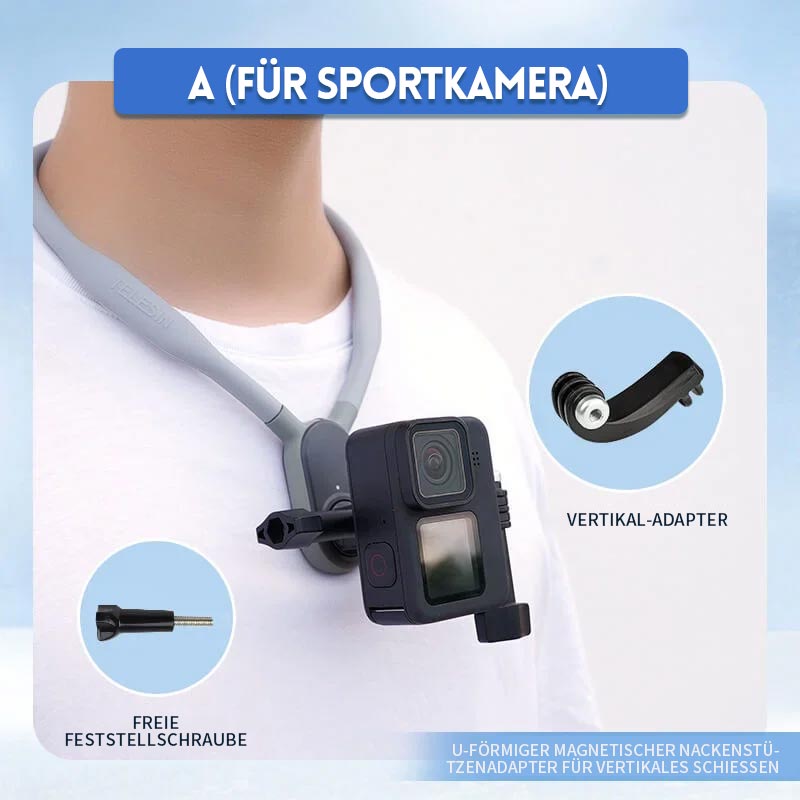 U-förmige Nackenhalterung für Sportkamera/U-shaped neck mount for sports camera