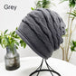 Pleated Hem Knitted Cold Hat