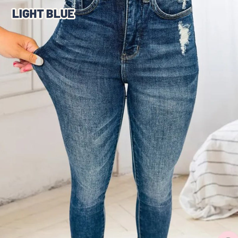 2023 High Elastic Slim Fit Jeans