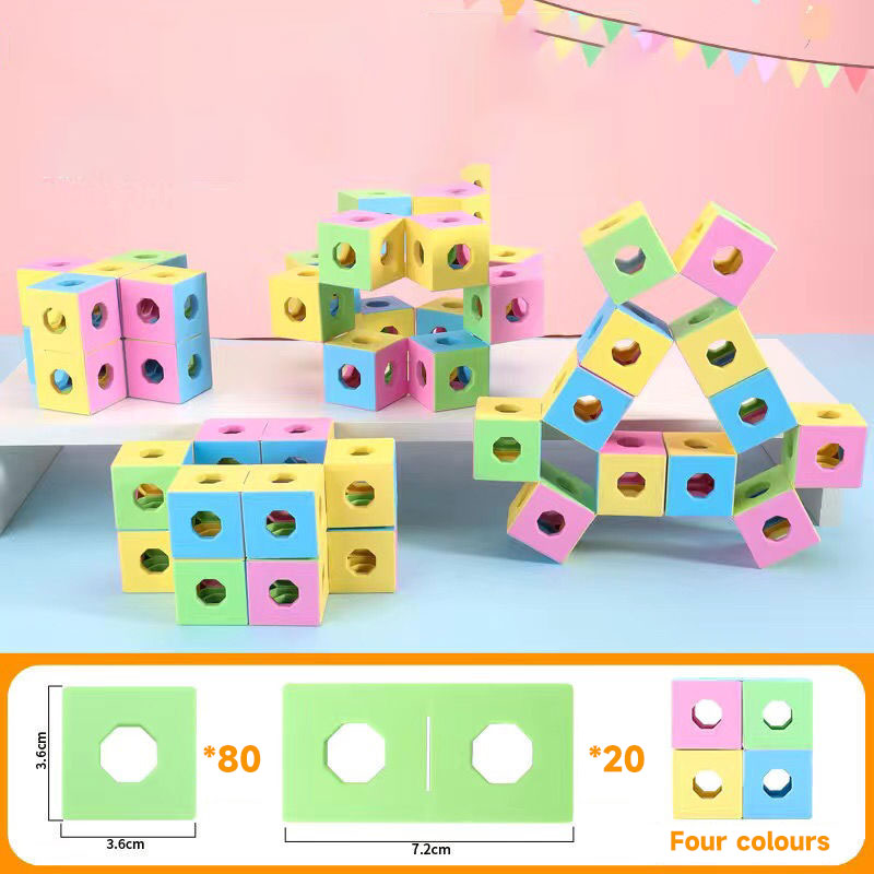 Ghost Rubik's Cube Geometric Building Blocks