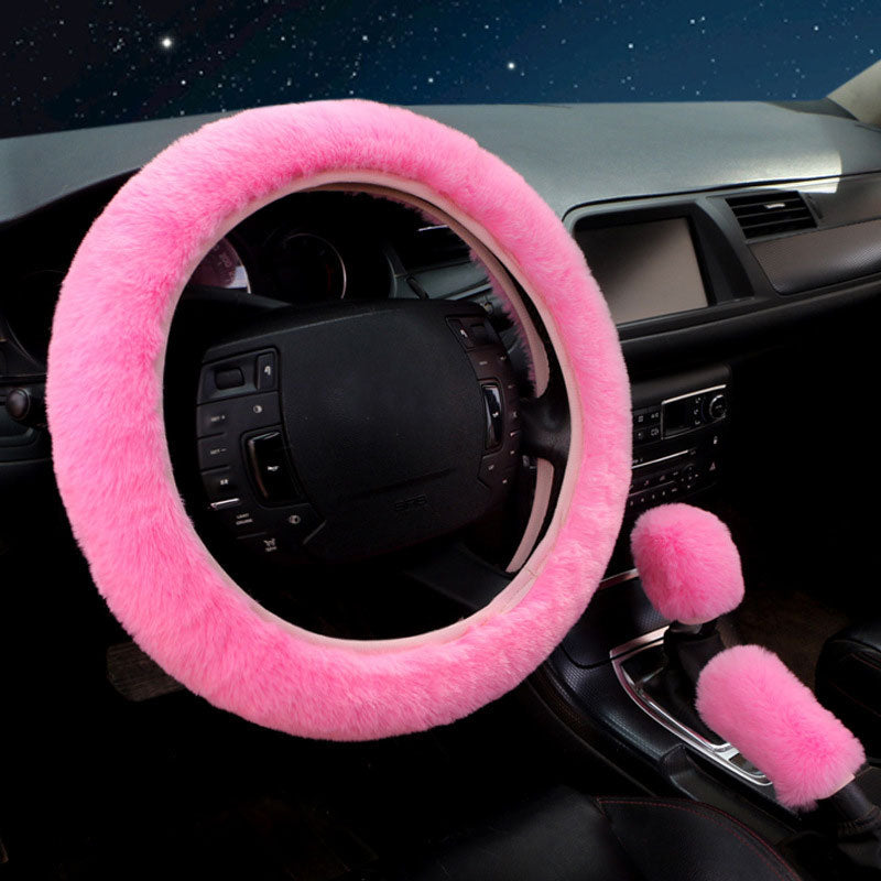 Three Piece High Elastic Steering Wheel Cover
