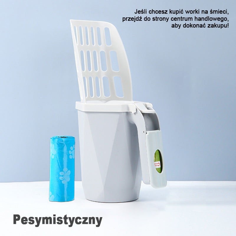 Zintegrowana Łyżka Do Kuwety Dla Kota O Dużej Pojemności