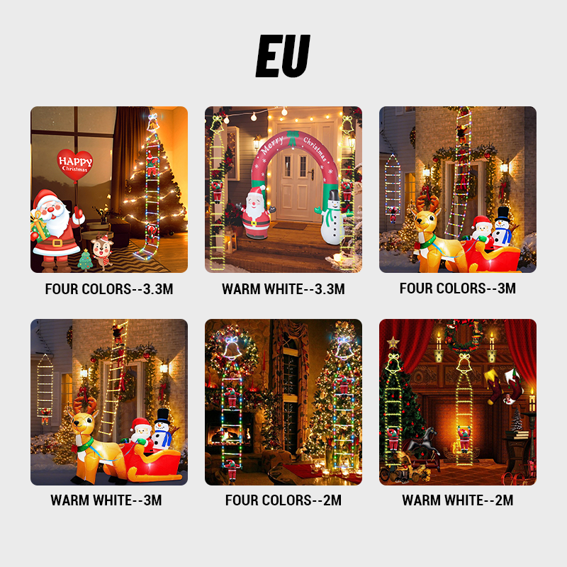 LED Santa Claus Doll Stair Light