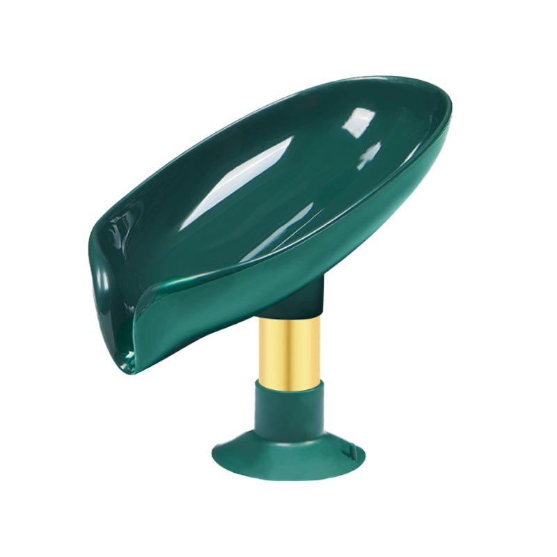 Leaf Suction Cup Soap Drain Rack