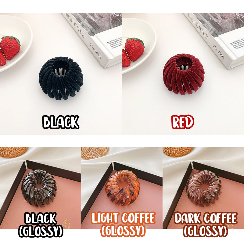 Bird'S Nest High Ponytail Hair Iron（2pcs）