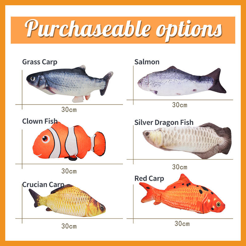 Electric Dancing Fish Cat Catnip Toy