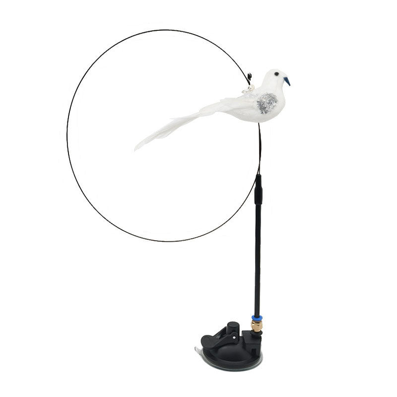 Bird Feather Automatic Cat Teaser Stick