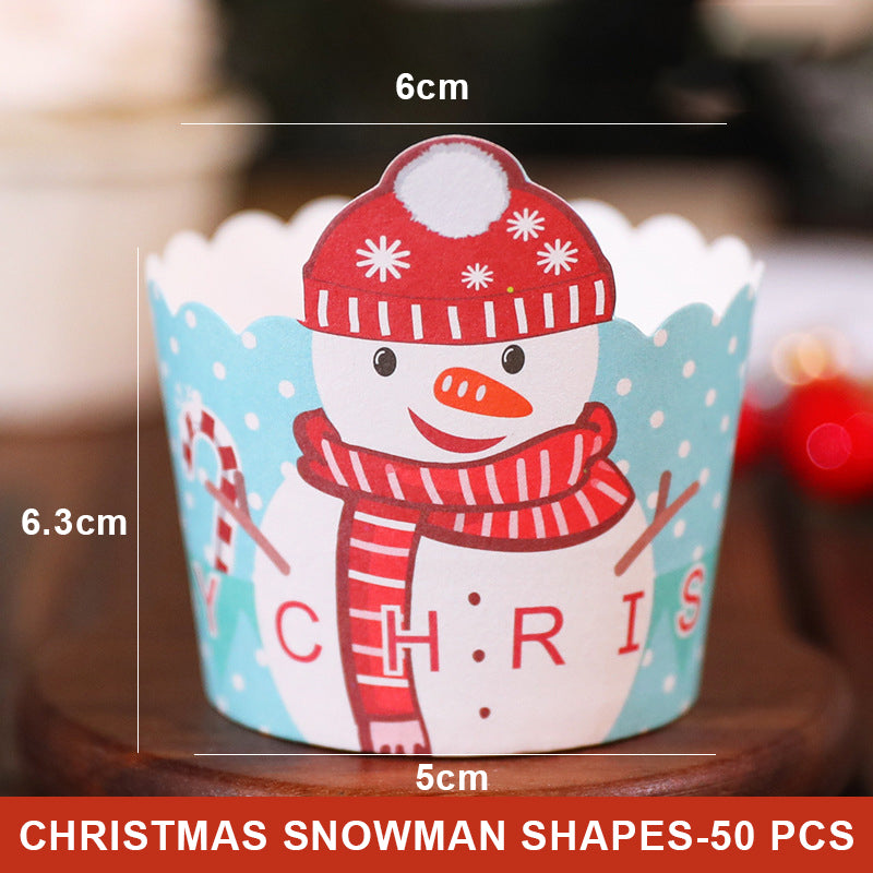 Christmas Cake Box Paper Cup