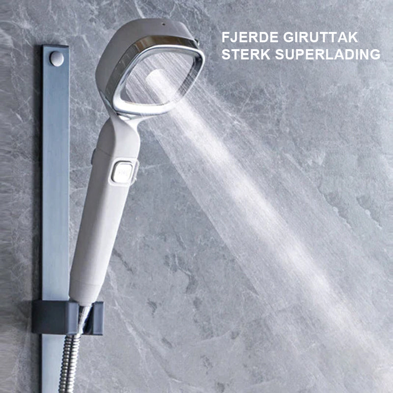 4-modus håndholdt trykkdusjhode med pausebryter/4-Mode Handheld Pressure Shower Head With Pause Switch