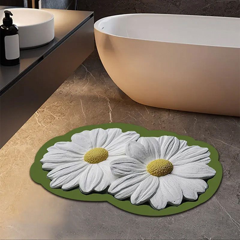 3D Flower Non-Slip Silicon Floor Mat