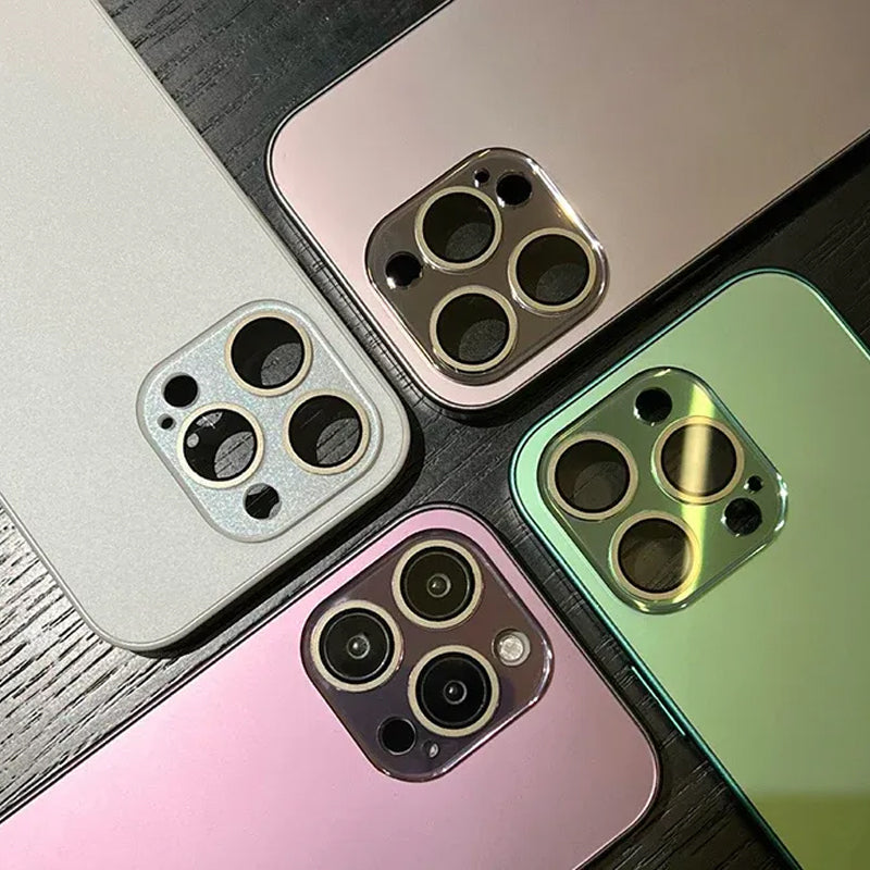 Electroplated Matte Acrylic Tempered Glass Protective Case