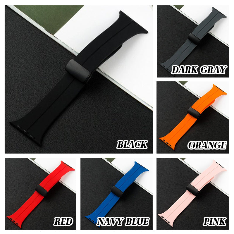 Silicone Magnetic Folding Band For Watch