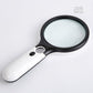 Double Lens Led Light Racket Magnifying Glass