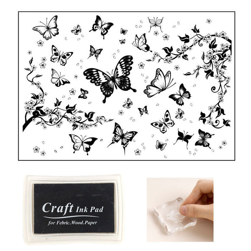 Butterfly Stamp Acrylic Board Ink Pad
