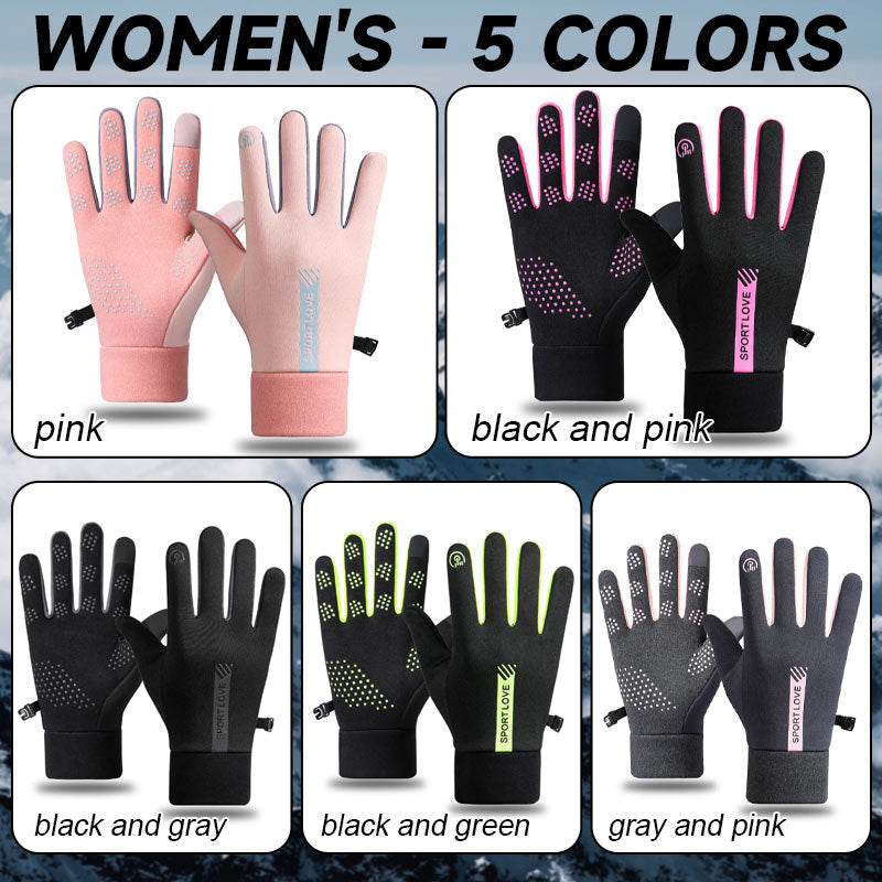 Winter Men's And Women's Warm Waterproof Anti-Slip Gloves
