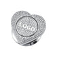 Heart Rhinestone Press Start Button Ignition Protective Cover