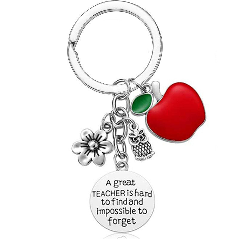 Teacher's Day Valentine's Day Gift Stainless Steel Keychain