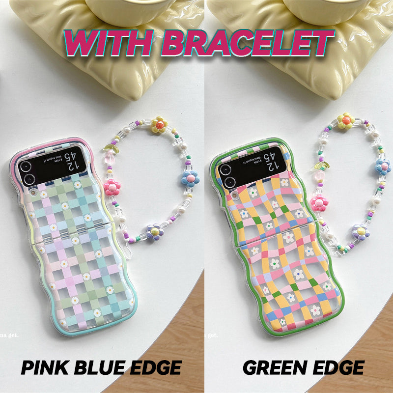 Daisy Wavy Edge Foldable Phone Case