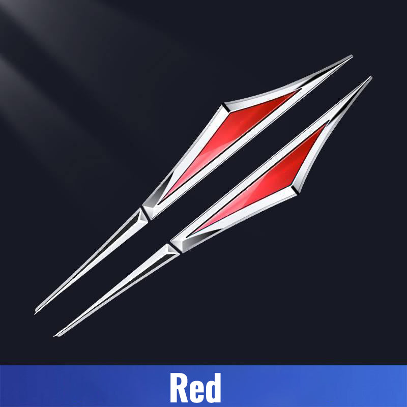 Stainless Steel Car Fender Side Label Sticker（1 pair）