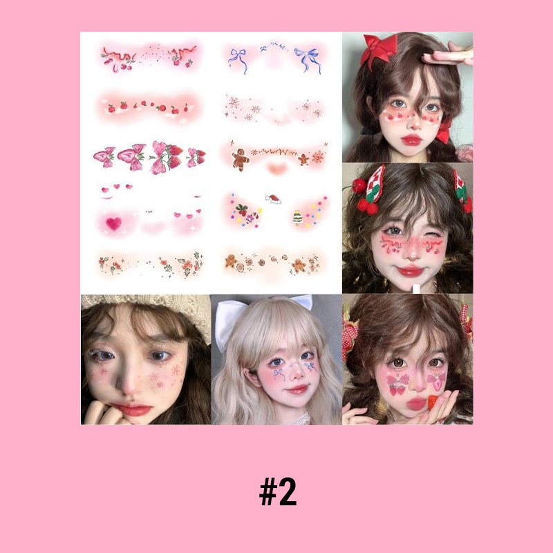 Christmas Makeup Tattoo Stickers
