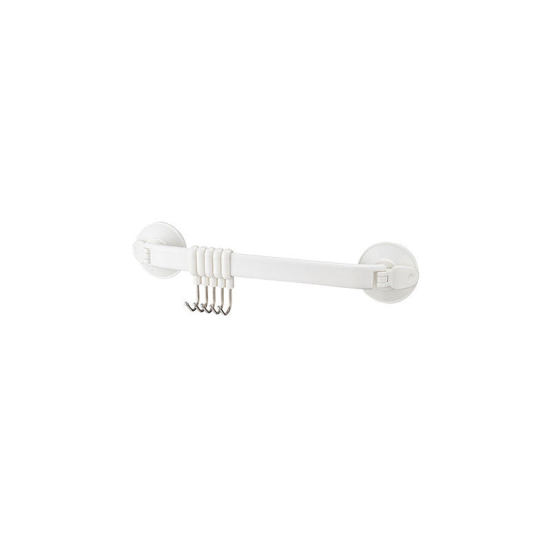Kitchen Toilet Bathroom Wall Suction Cup 6 Hooks