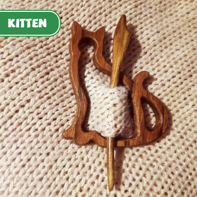 Handmade Wooden Brooch Pin