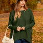Women's Off Shoulder Long Sleeve Bat Sleeve