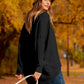 Women's Off Shoulder Long Sleeve Bat Sleeve