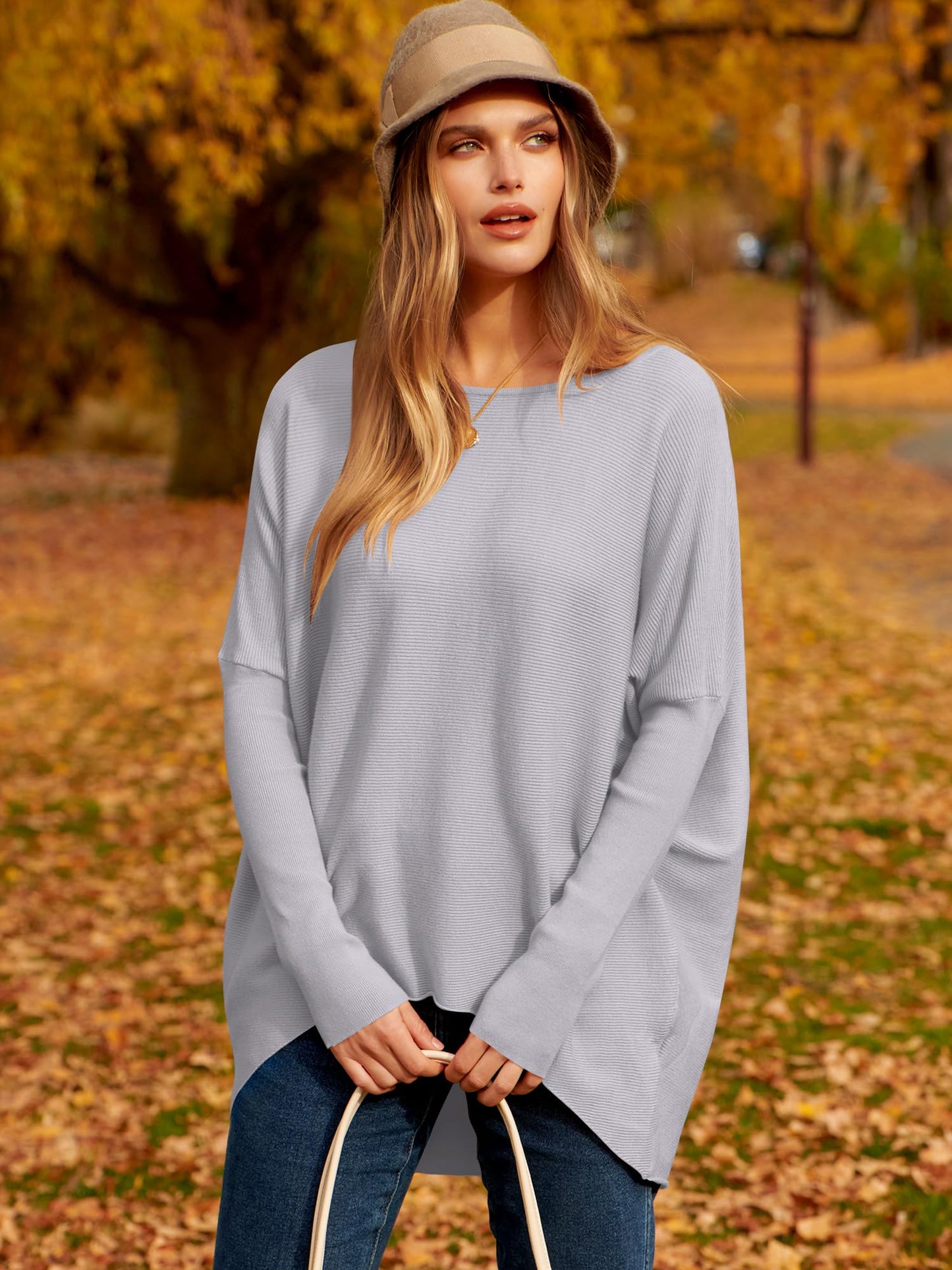 Women's Off Shoulder Long Sleeve Bat Sleeve