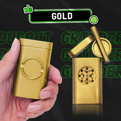 All-in-One Dugout Grinder Container - Gold