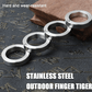 Stainless Steel Outdoor Rotatable Folding Ring (4 pack)