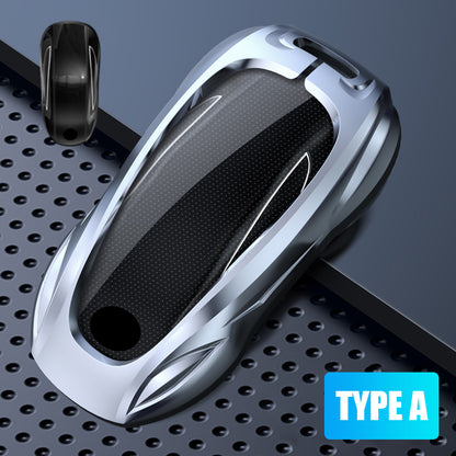 For Tesla Model 3/Y/S Car Metal Sports Car Key Case