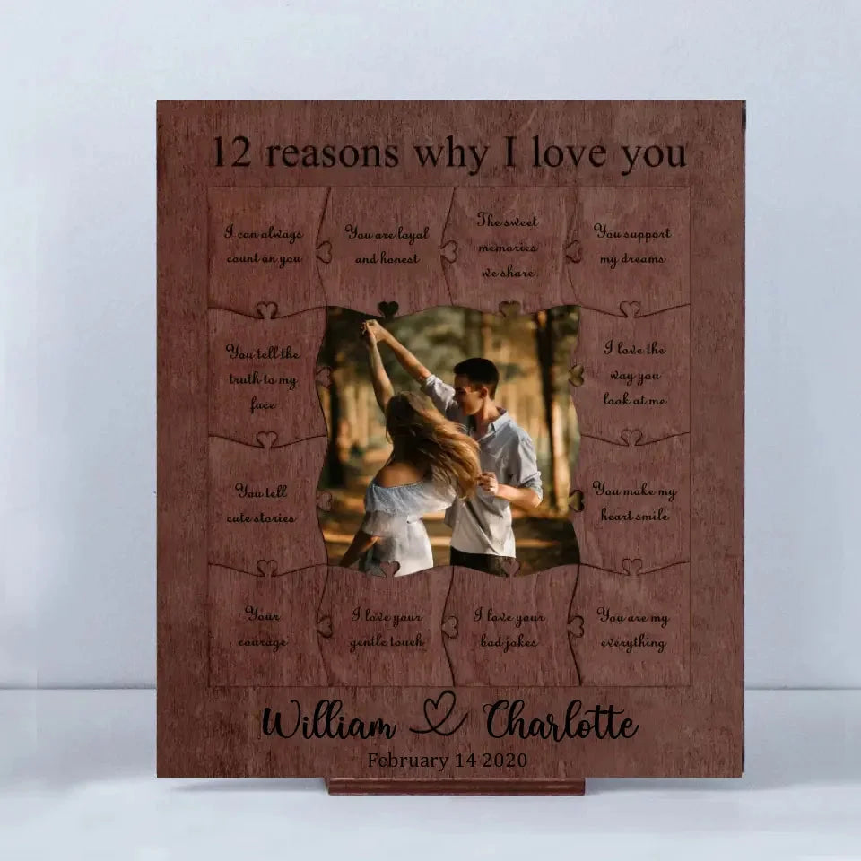 12 Reasons To Love You-Wooden Ornaments