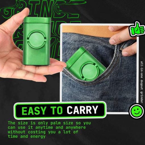 All-in-One Dugout Grinder Container - Green