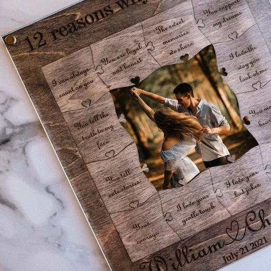 12 Reasons To Love You-Wooden Ornaments