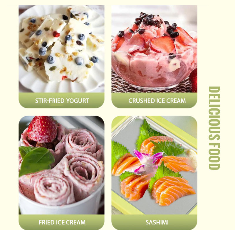 Unplugged Household Fruit Roll Ice Cream Machine