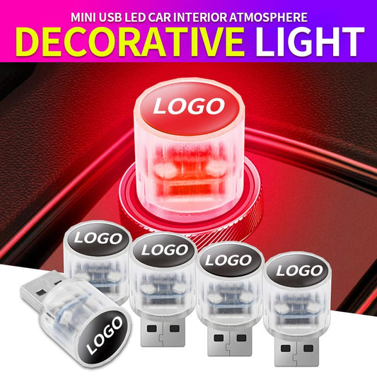Mini USB LED Car Interior Atmosphere Decorative Light