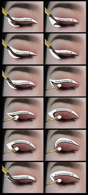 Nine Tail Fox Eyeshadow and Eyeliner Template Sticker