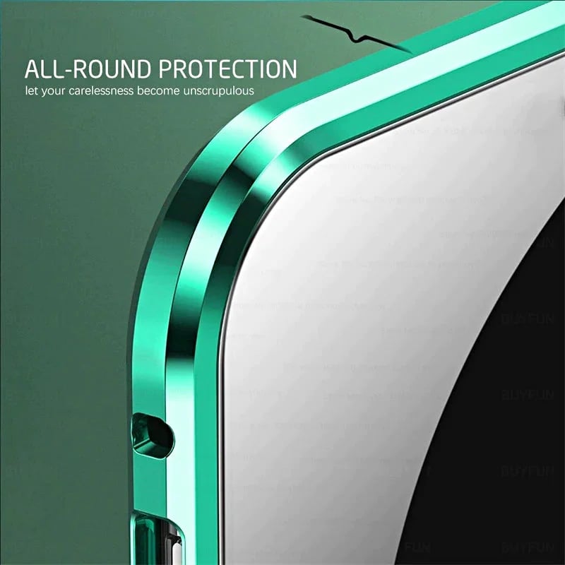 Magnetic Tempered Glass Double-sided Phone Case