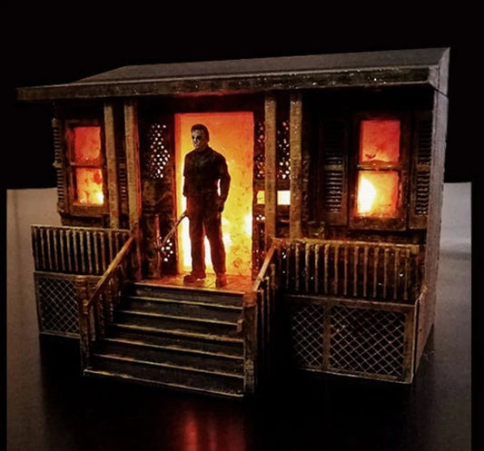 🔥Halloween Sale🔥Horror Film Light Up Diorama