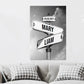 Personalized Canvas Vintage Street Sign for Couples