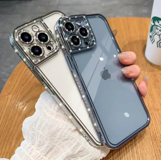 Luxurious Fashion Photo Frame Glitter Diamond Case Cover For iPhone