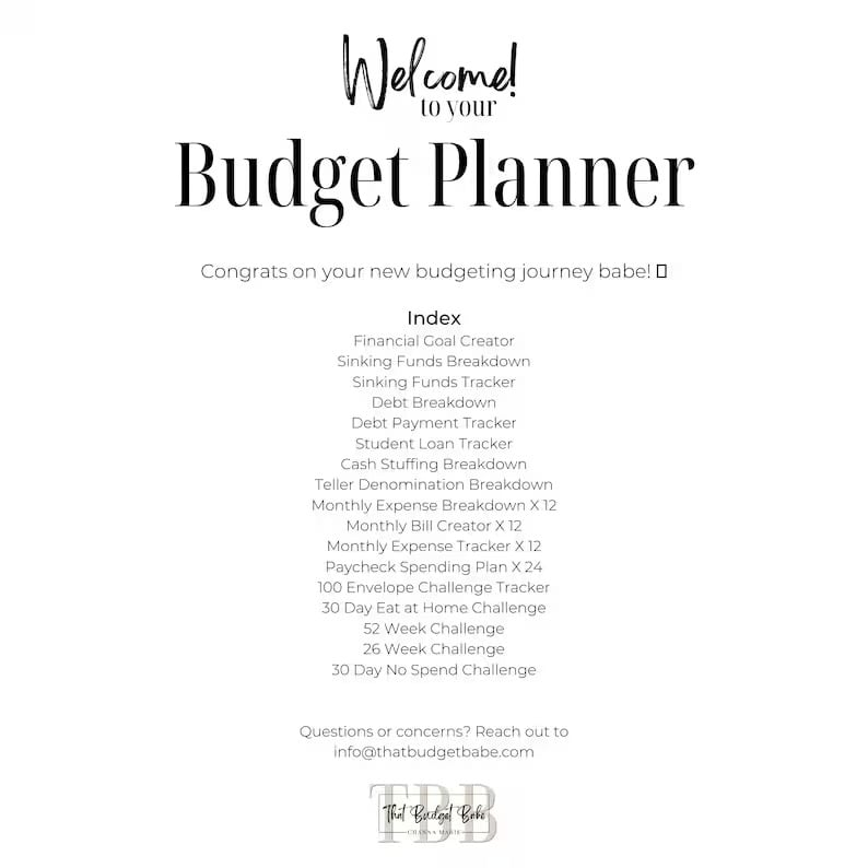 📒Undated 12 Month Budget Planner | Budget Notebook